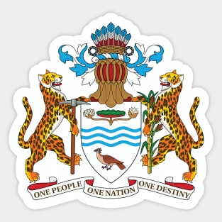 Guyana Coat of Arms Sticker